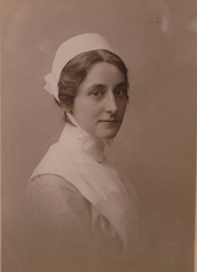photograph of adolphine (dollie) rhead in her nurses uniform